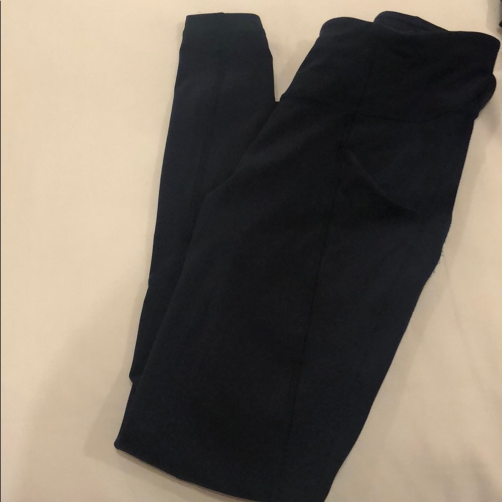 Size 4 LuLuLemon High Waisted Navy Leggings